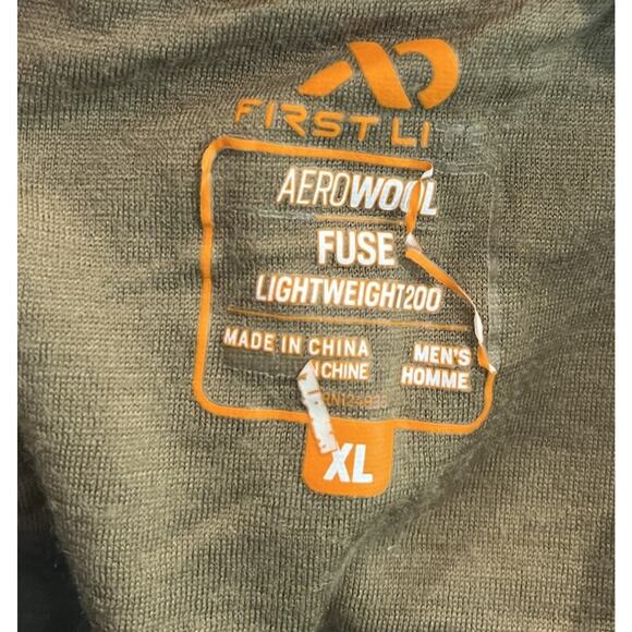 First Lite Green Aerowool Fuse Lightweight 200 Men's Activewear Shirt Size XL - Picture 4 of 5